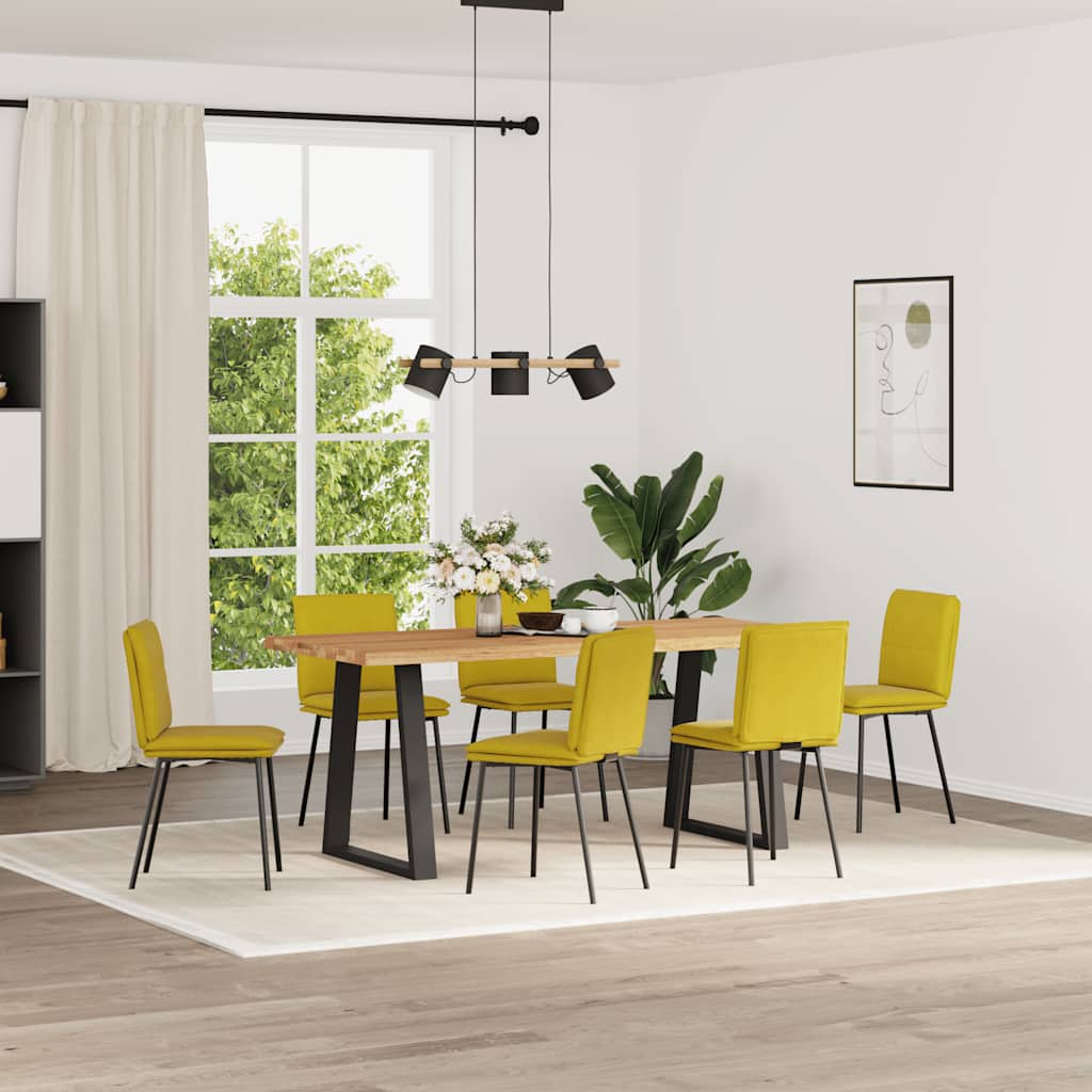 vidaXL Eetkamerstoelen 4 st fluweel zwart - Aashly