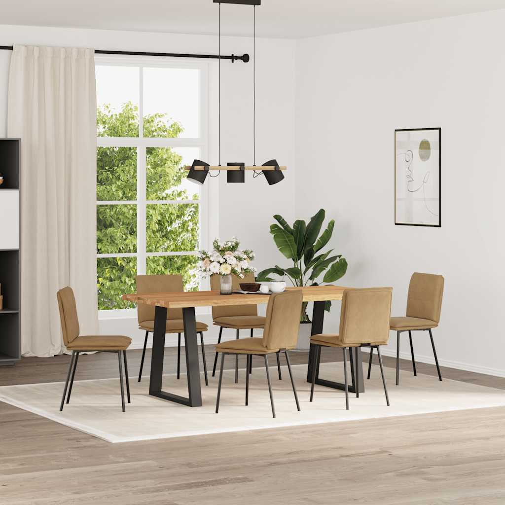 vidaXL Eetkamerstoelen 4 st fluweel zwart - Aashly