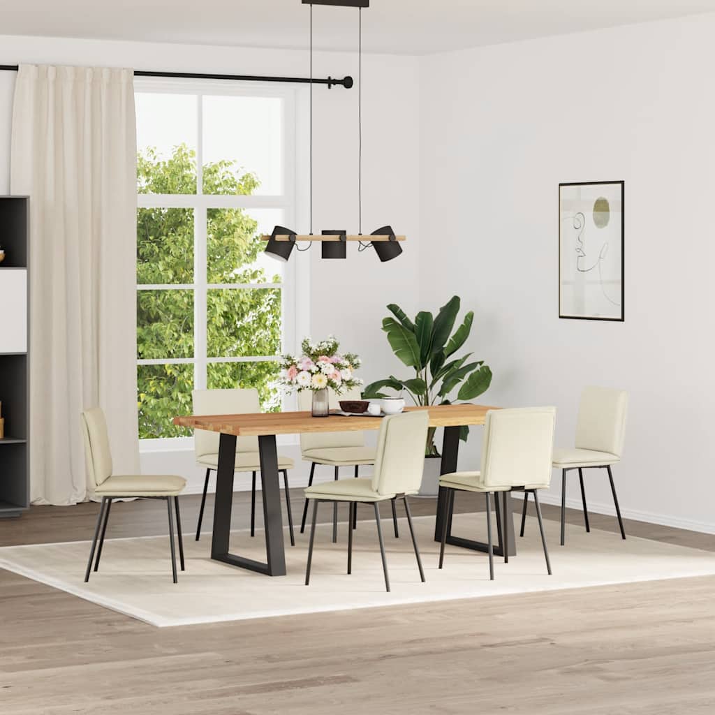vidaXL Eetkamerstoelen 4 st fluweel zwart - Aashly