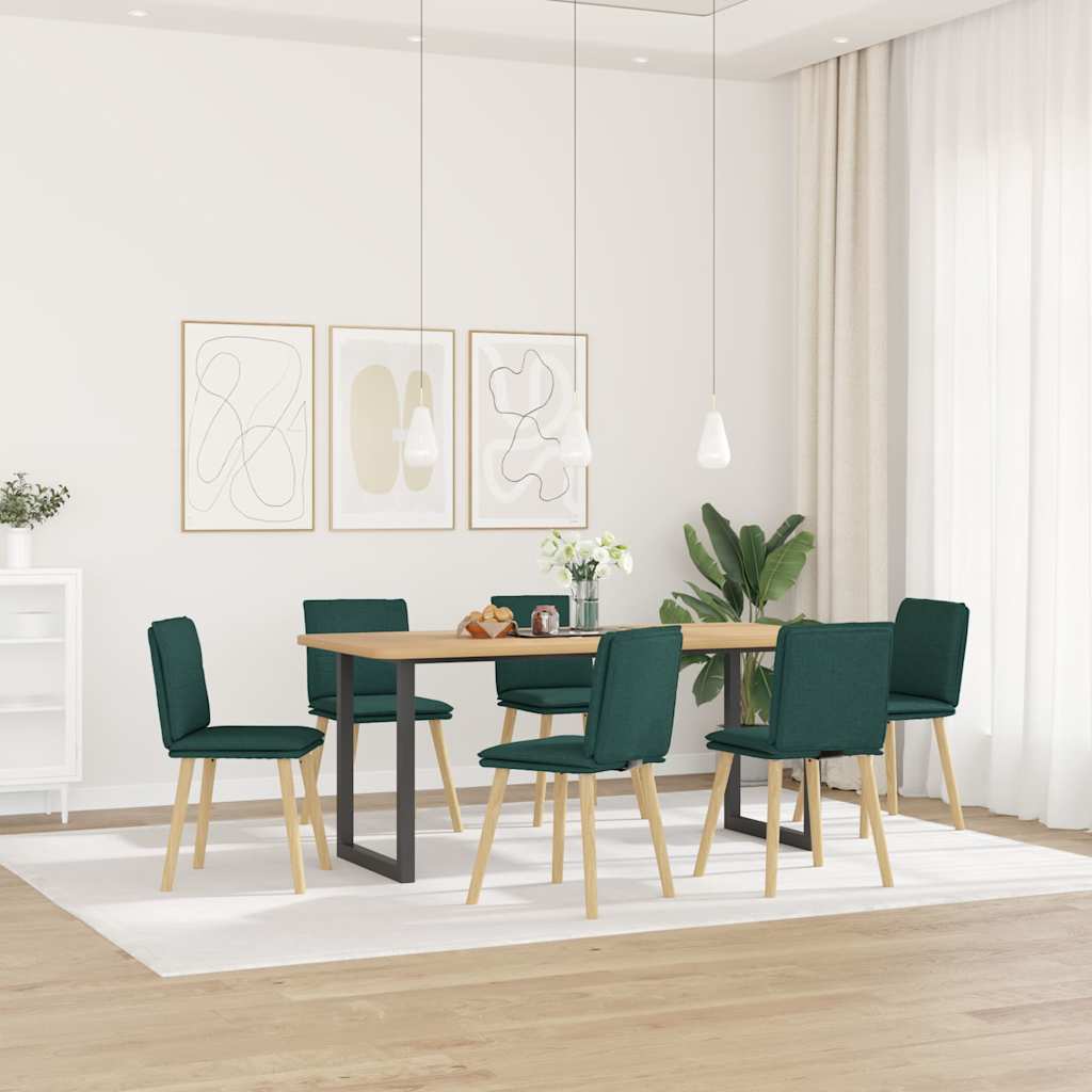 vidaXL Eetkamerstoelen draaibaar 2 st stof taupe - Aashly