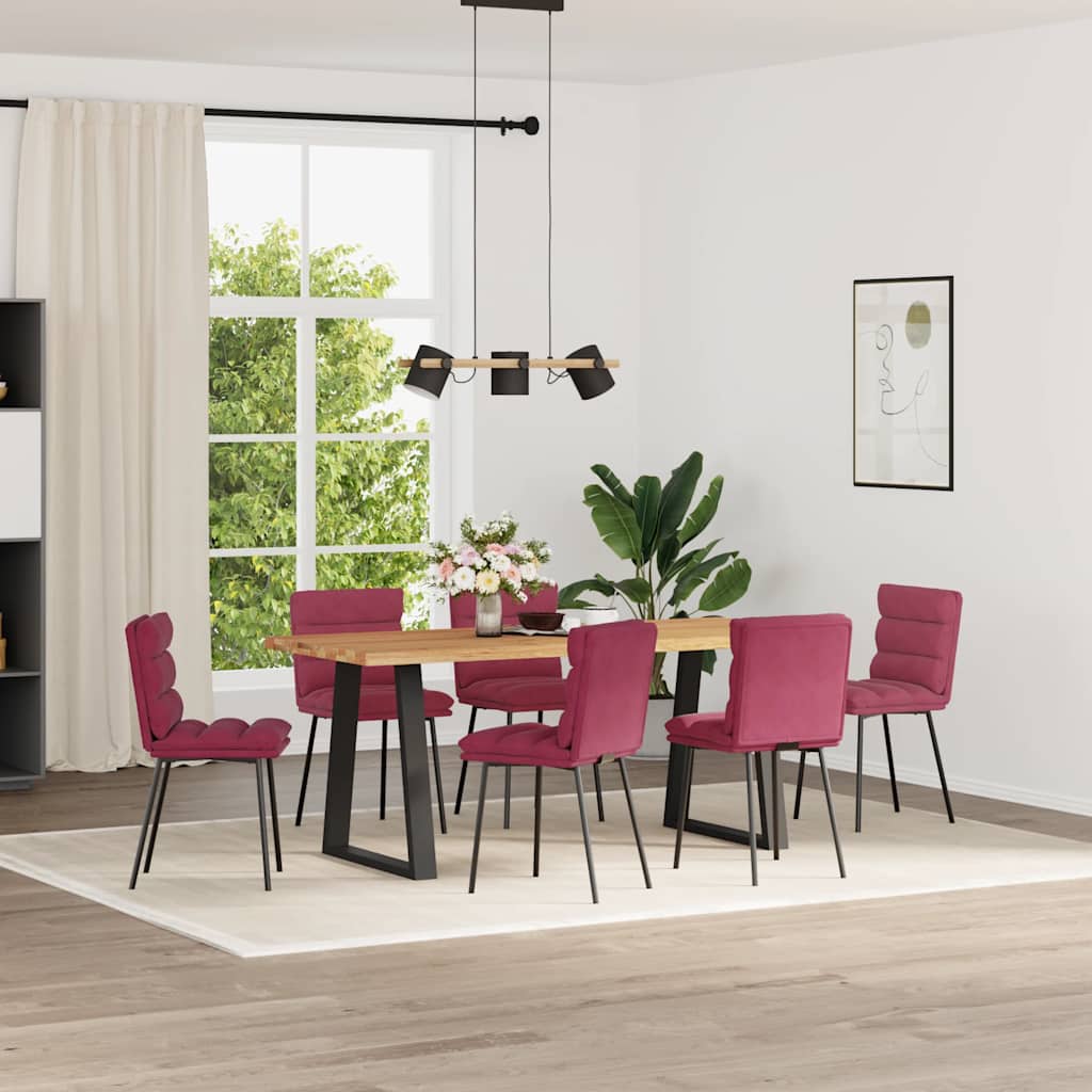 vidaXL Eetkamerstoelen 4 st fluweel blauw - Aashly