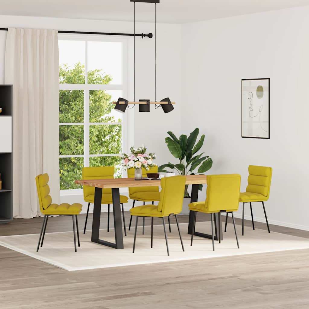 vidaXL Eetkamerstoelen 4 st fluweel blauw - Aashly