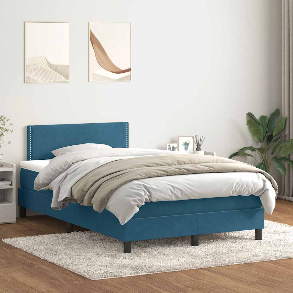 vidaXL Boxspring met matras fluweel donkergrijs 90x200 cm
