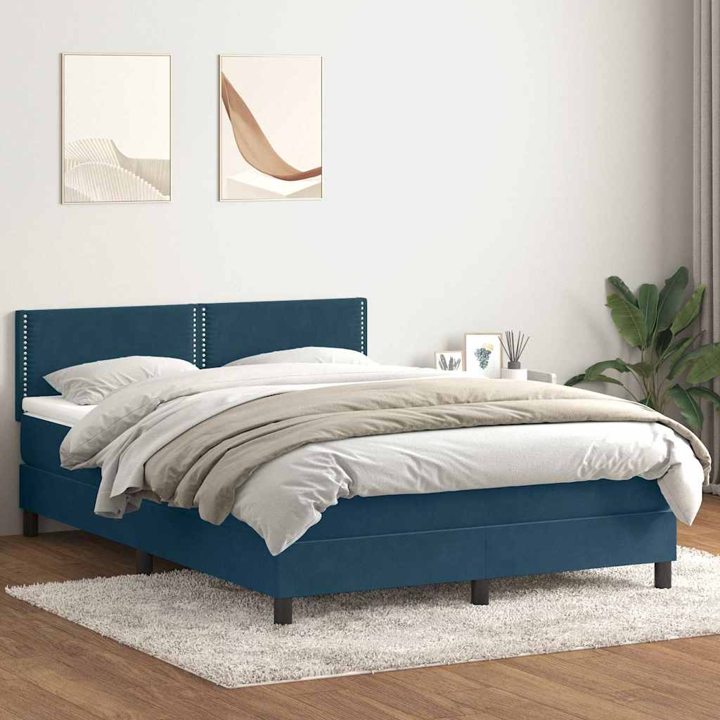 vidaXL Boxspring met matras fluweel donkergrijs 90x200 cm