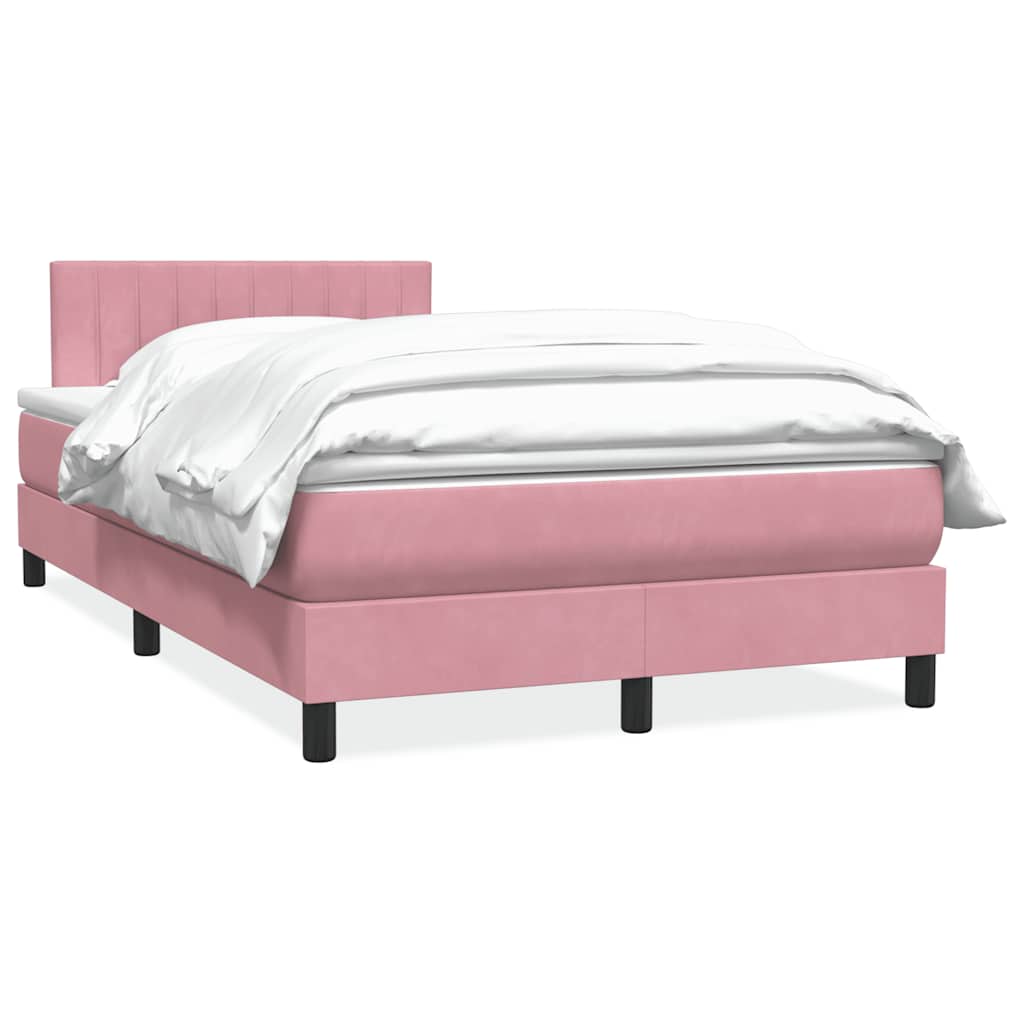vidaXL Boxspring met matras fluweel donkergrijs 140x200 cm