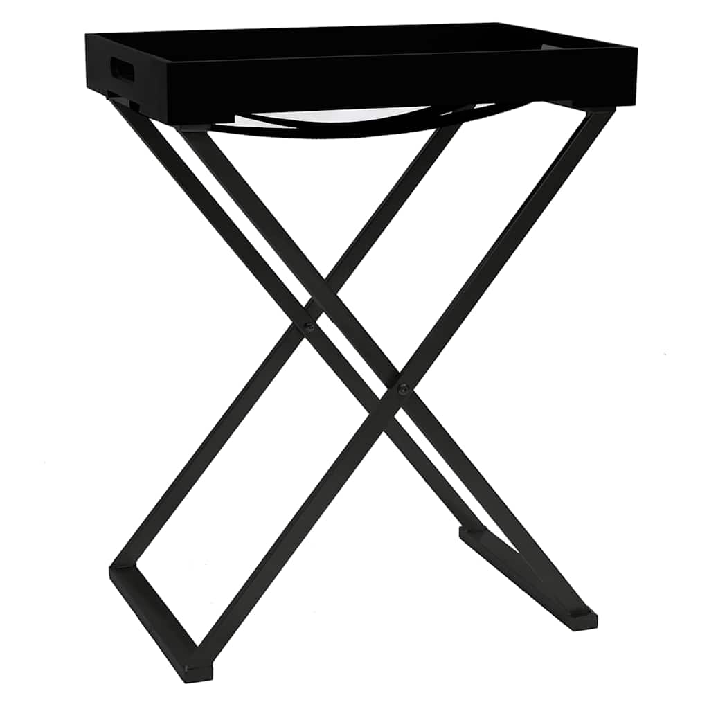 vidaXL Klaptafel 48x34x61 cm MDF goudkleurig en zwart
