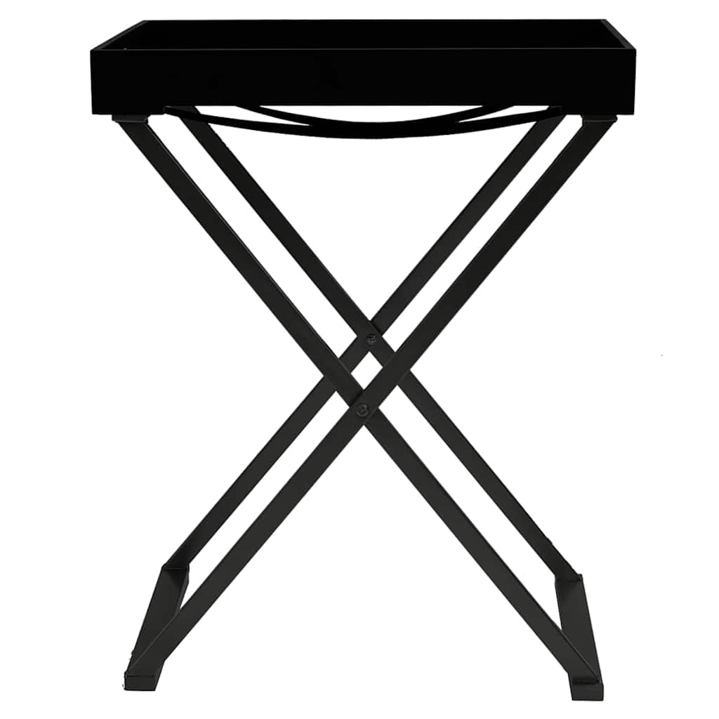 vidaXL Klaptafel 48x34x61 cm MDF goudkleurig en zwart