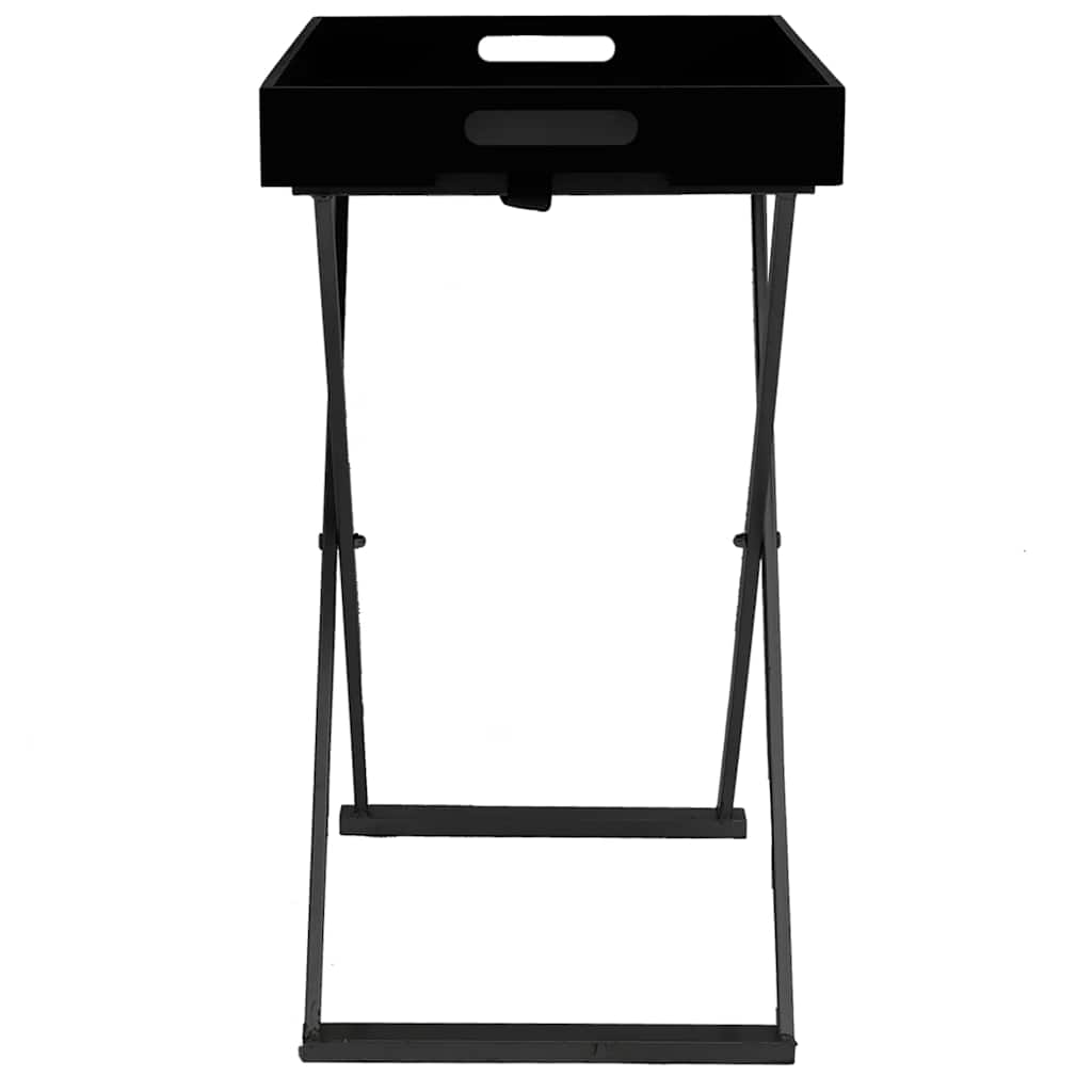 vidaXL Klaptafel 48x34x61 cm MDF goudkleurig en zwart