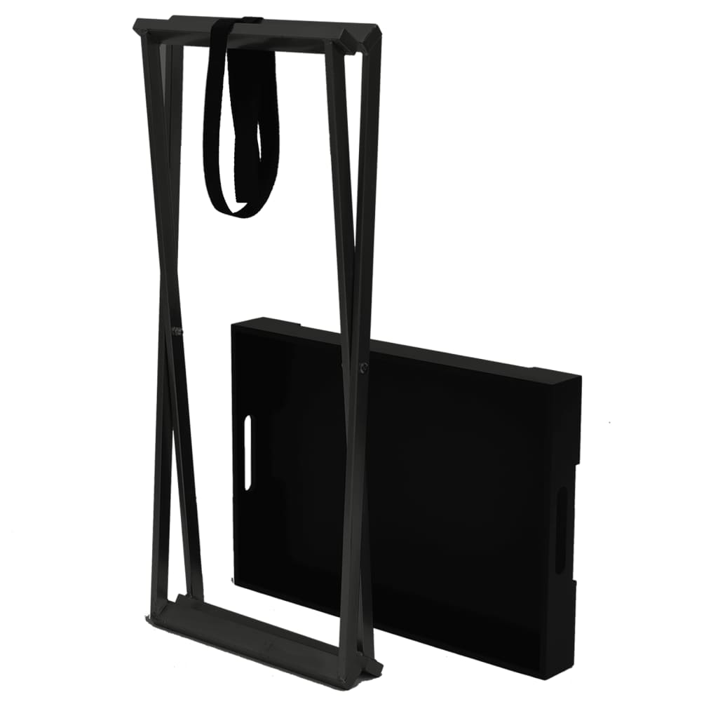 vidaXL Klaptafel 48x34x61 cm MDF goudkleurig en zwart