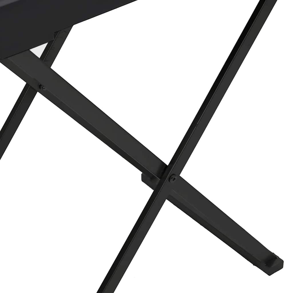 vidaXL Klaptafel 48x34x61 cm MDF goudkleurig en zwart