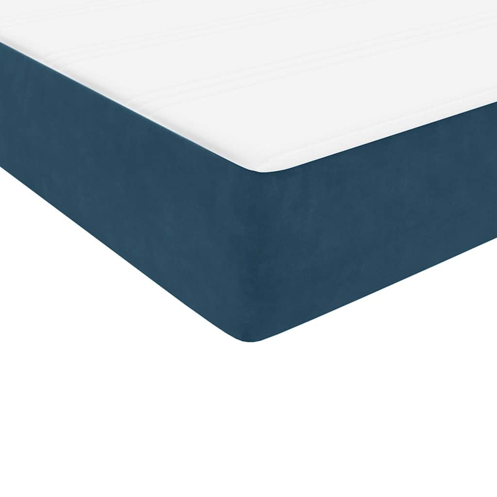 vidaXL Boxspring met matras en LED fluweel lichtgrijs 180x210 cm