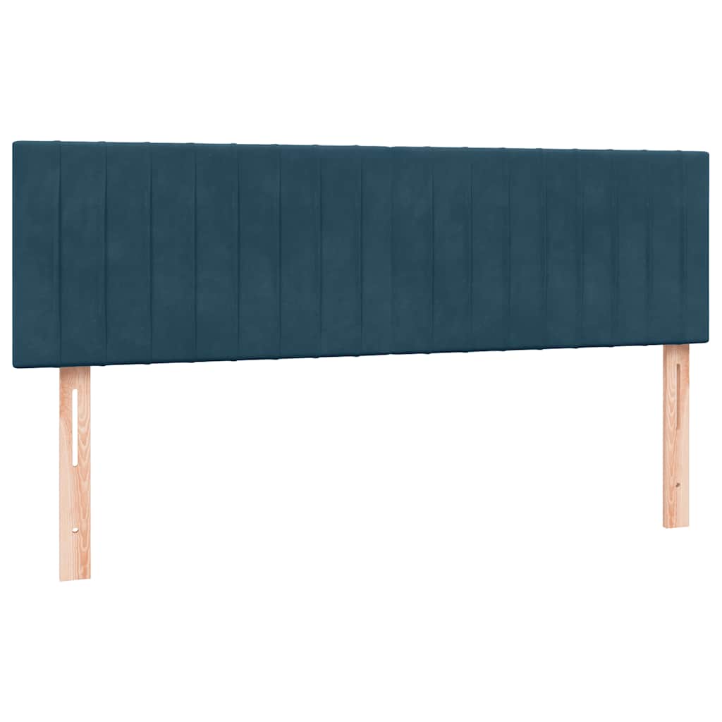 vidaXL Boxspring met matras en LED fluweel lichtgrijs 180x210 cm