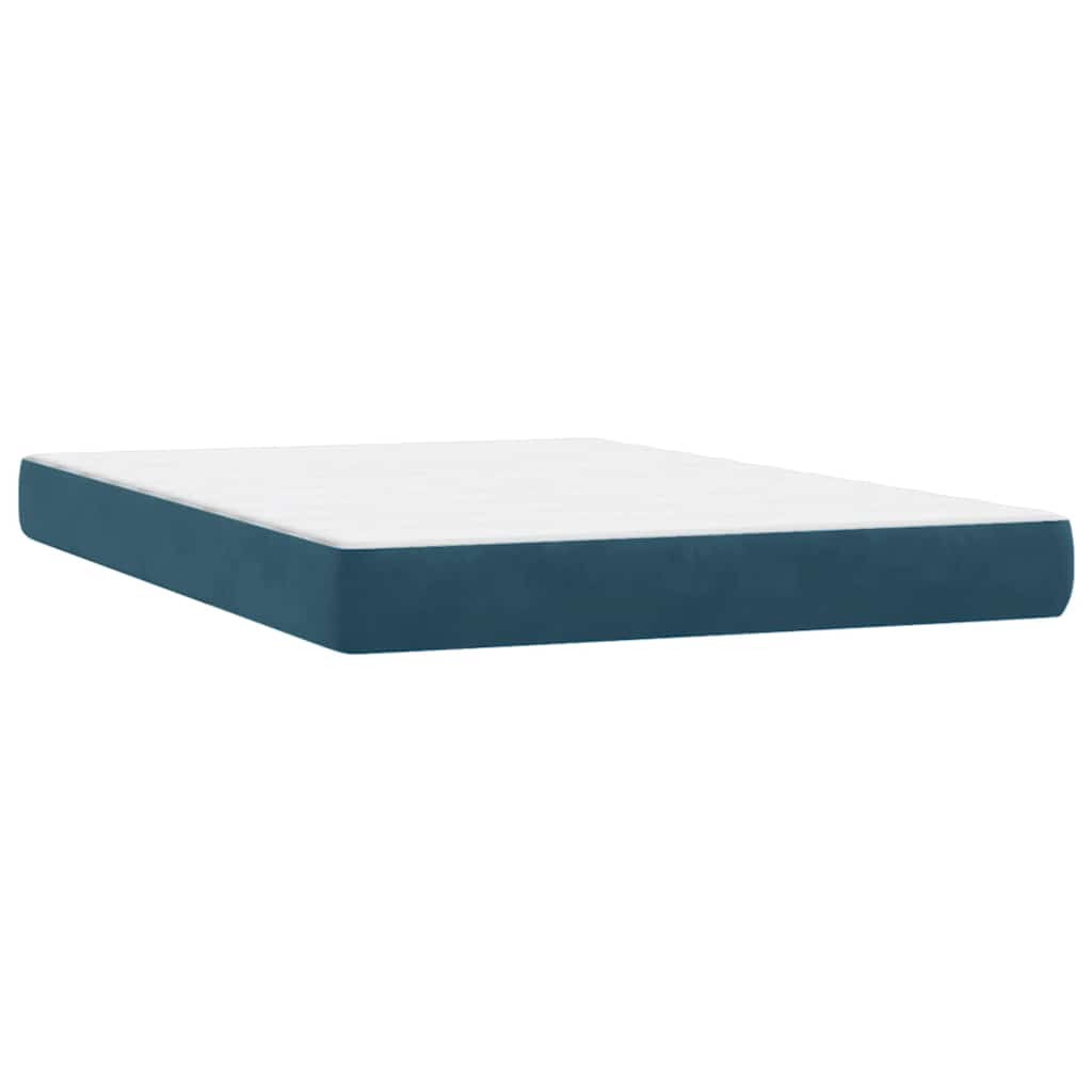 vidaXL Boxspring met matras en LED fluweel lichtgrijs 180x210 cm
