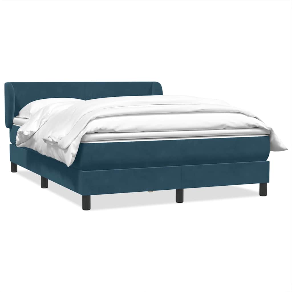 vidaXL Boxspring met matras fluweel lichtgrijs 80x210 cm