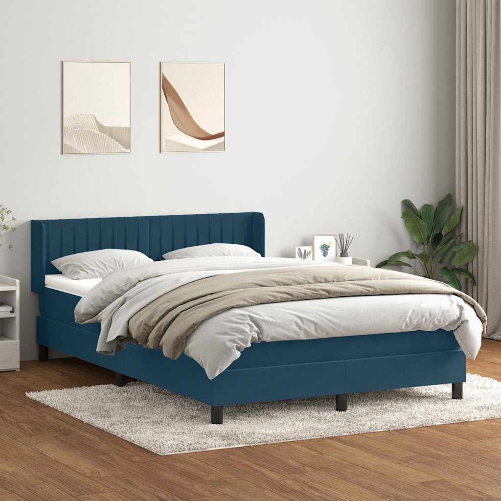 vidaXL Boxspring met matras fluweel lichtgrijs 80x210 cm