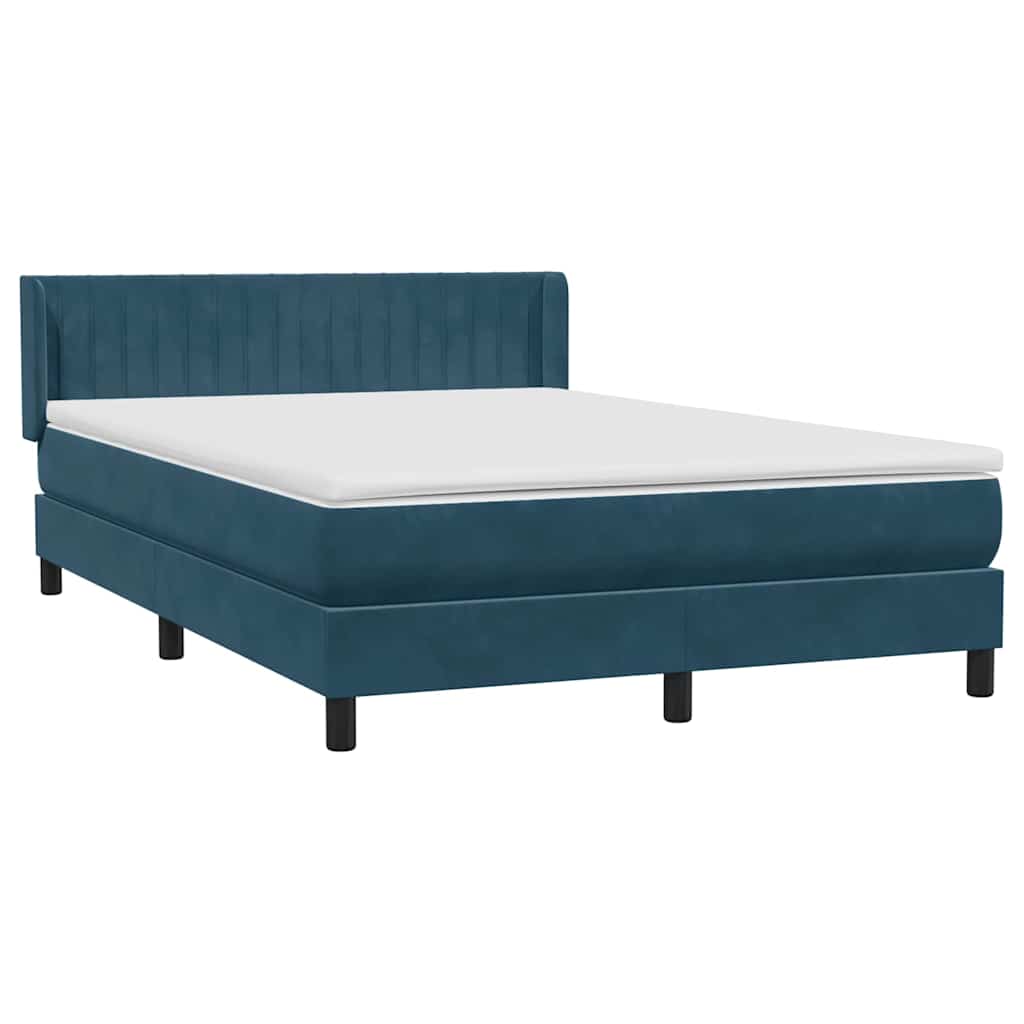 vidaXL Boxspring met matras fluweel lichtgrijs 80x210 cm