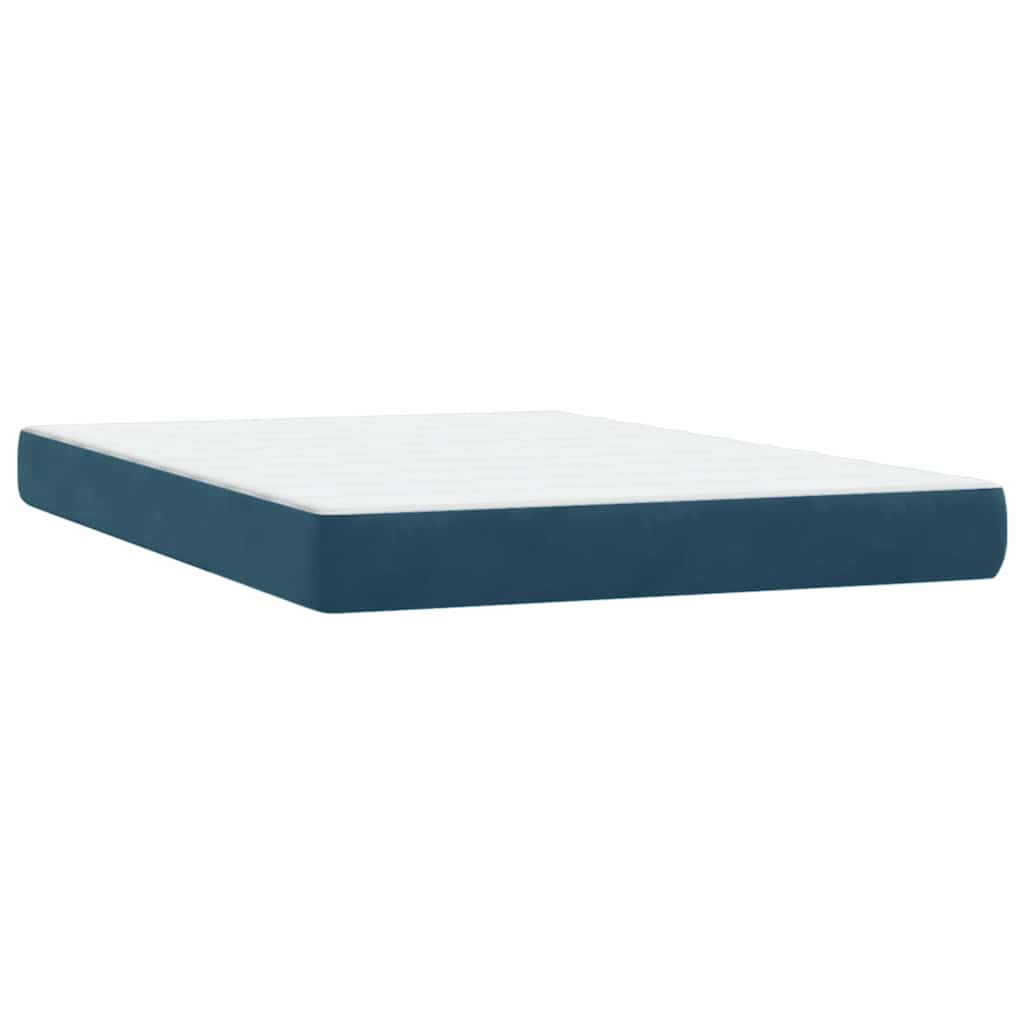 vidaXL Boxspring met matras fluweel lichtgrijs 80x210 cm