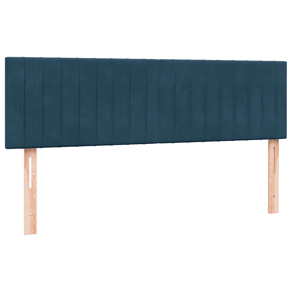 vidaXL Boxspring met matras fluweel lichtgrijs 80x210 cm