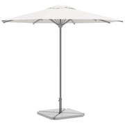 vidaXL Parasolvoetplaten 4 st driehoekig 14 kg graniet grijs