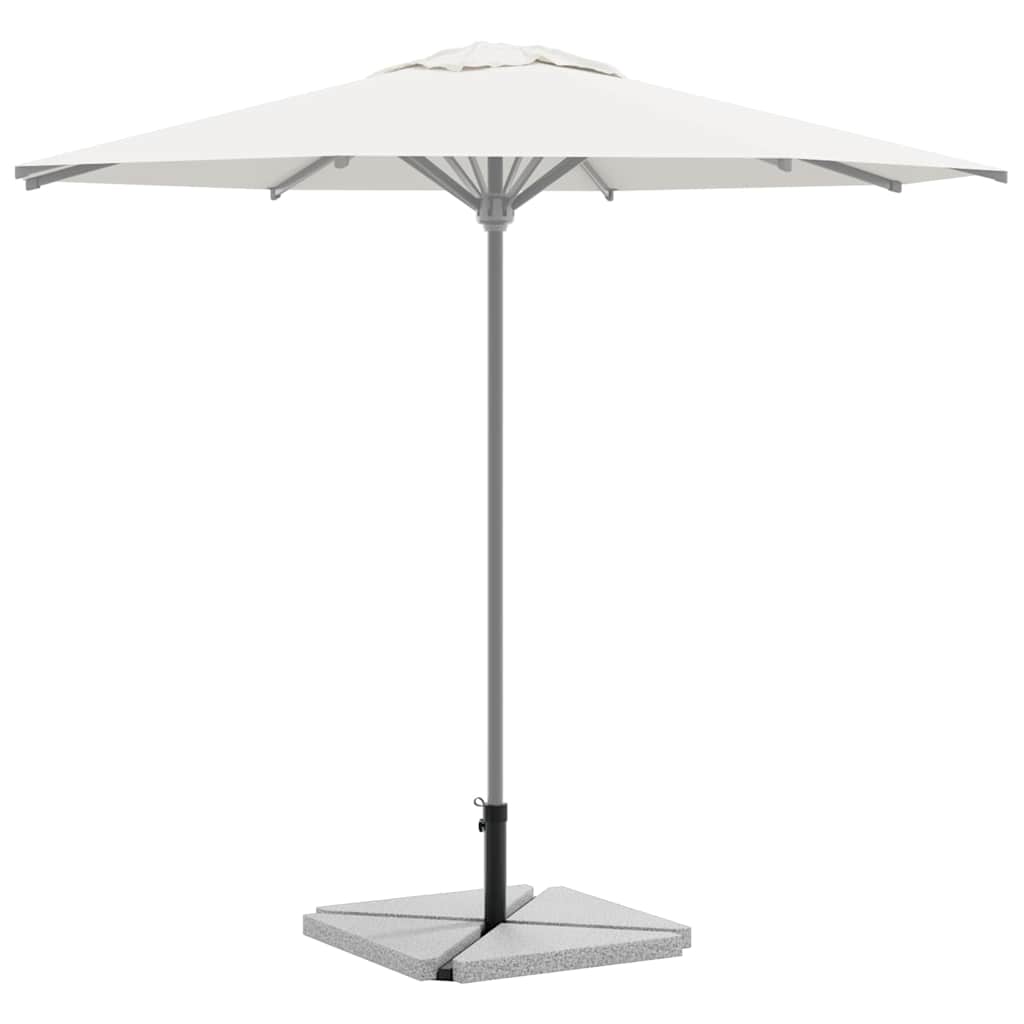 vidaXL 5-delige Set parasolvoeten voor in de tuin graniet en staal