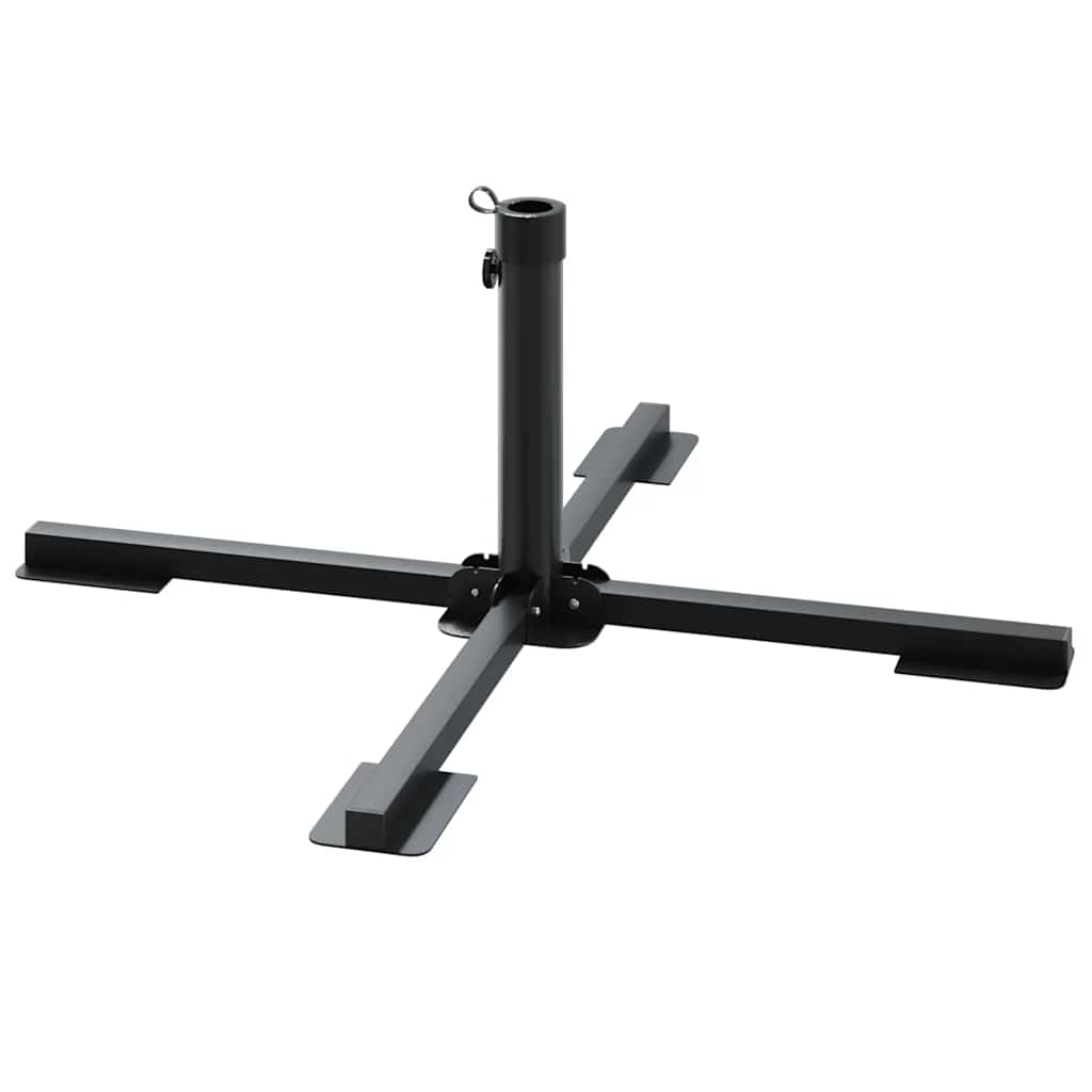 vidaXL 5-delige Set parasolvoeten voor in de tuin graniet en staal