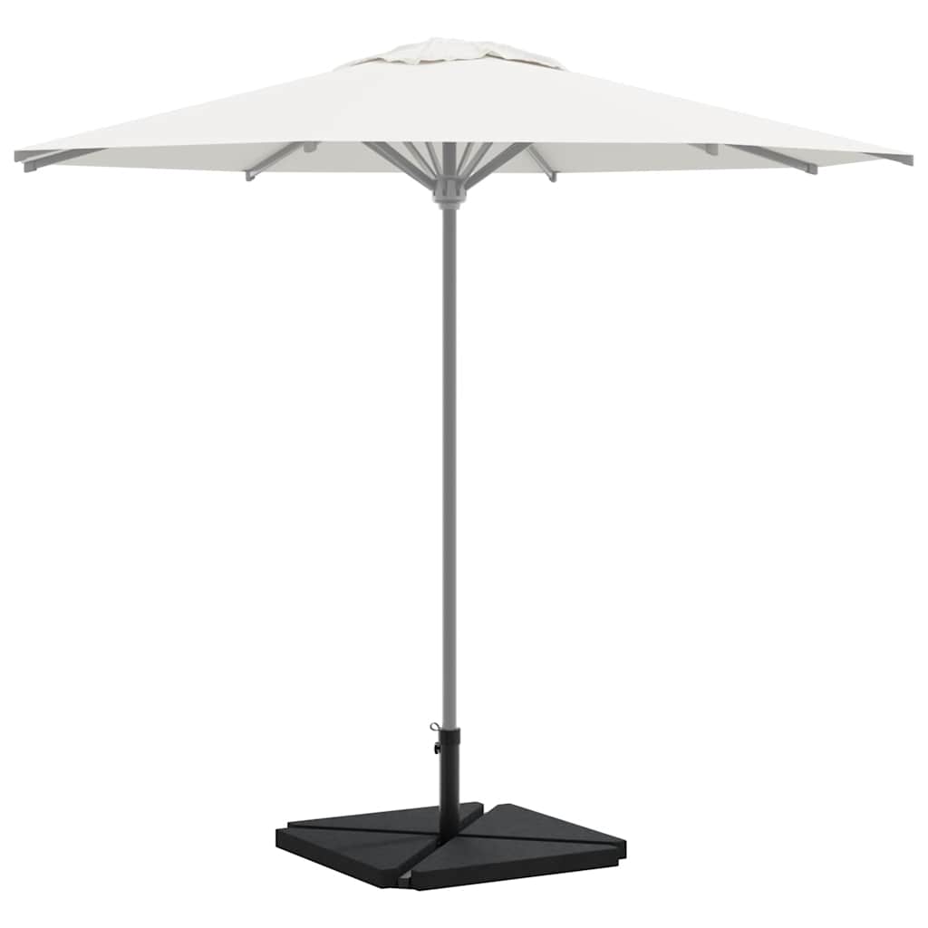vidaXL 5-delige Set parasolvoeten voor in de tuin graniet en staal