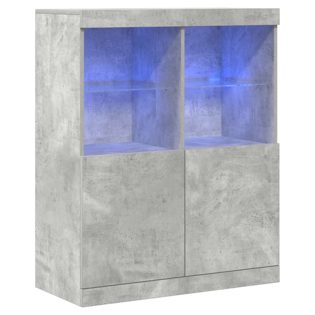 vidaXL Dressoir 81x37x100 cm bewerkt hout zwart - Aashly