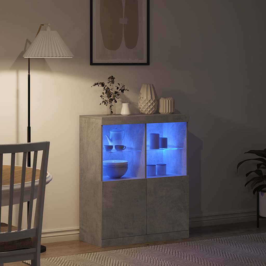 vidaXL Dressoir 81x37x100 cm bewerkt hout zwart - Aashly