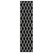 vidaXL Tapijtloper 60x250 cm BCF zwart en wit
