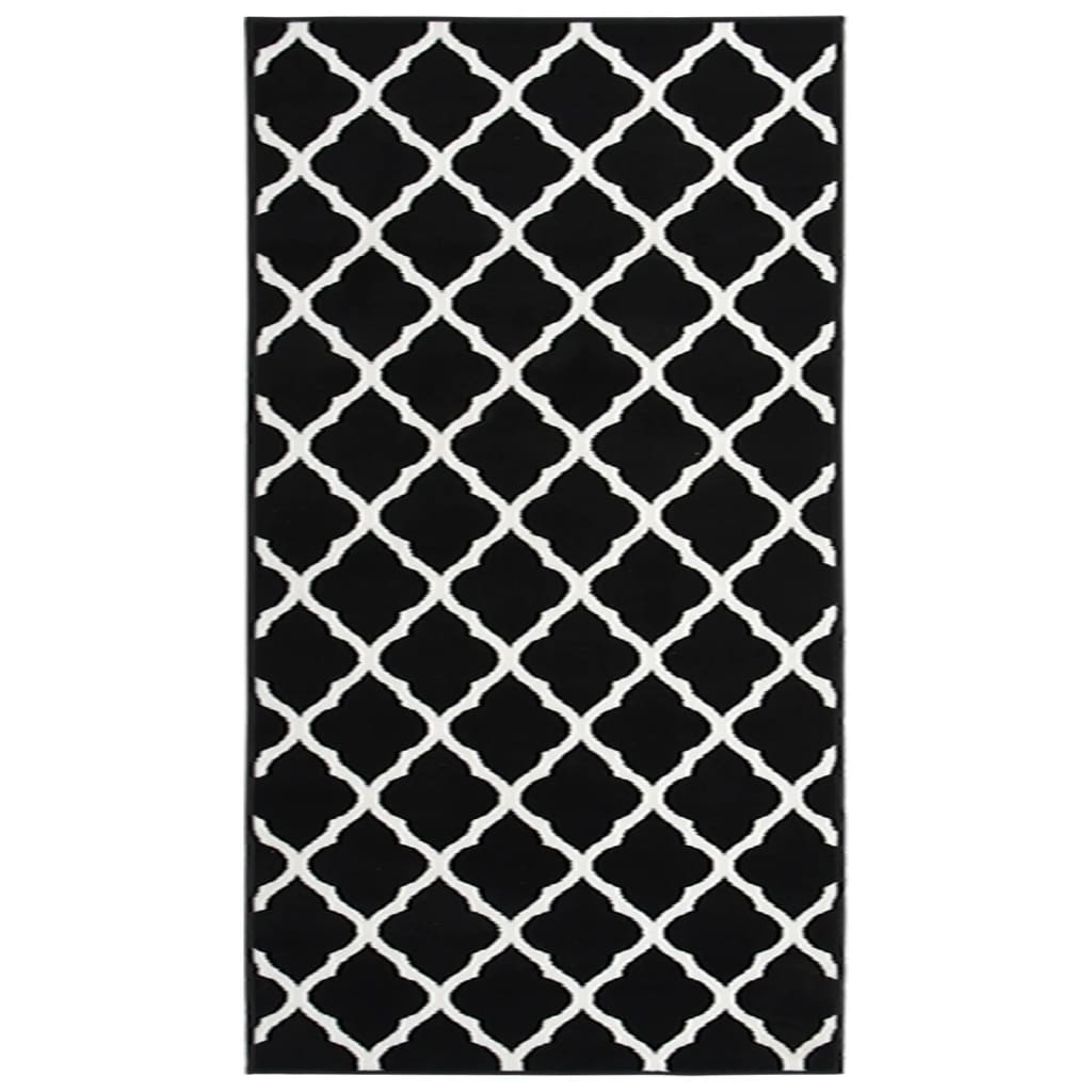 vidaXL Tapijtloper 60x250 cm BCF zwart en wit