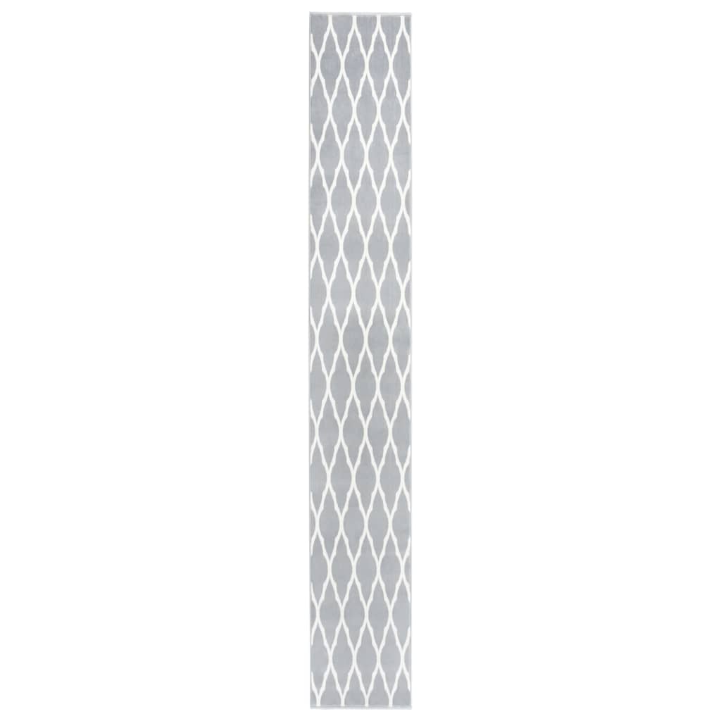 vidaXL Tapijtloper 60x250 cm BCF zwart en wit