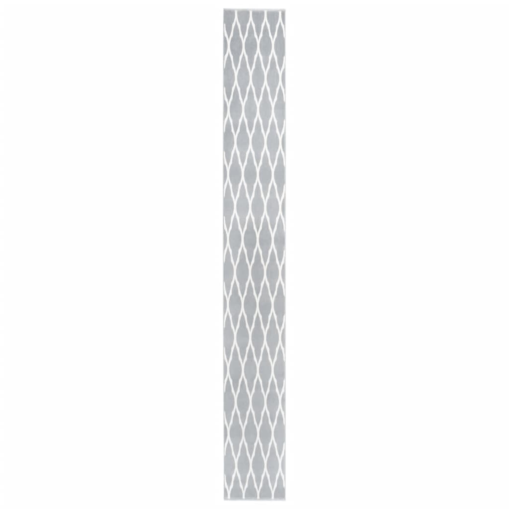 vidaXL Tapijtloper 60x250 cm BCF zwart en wit