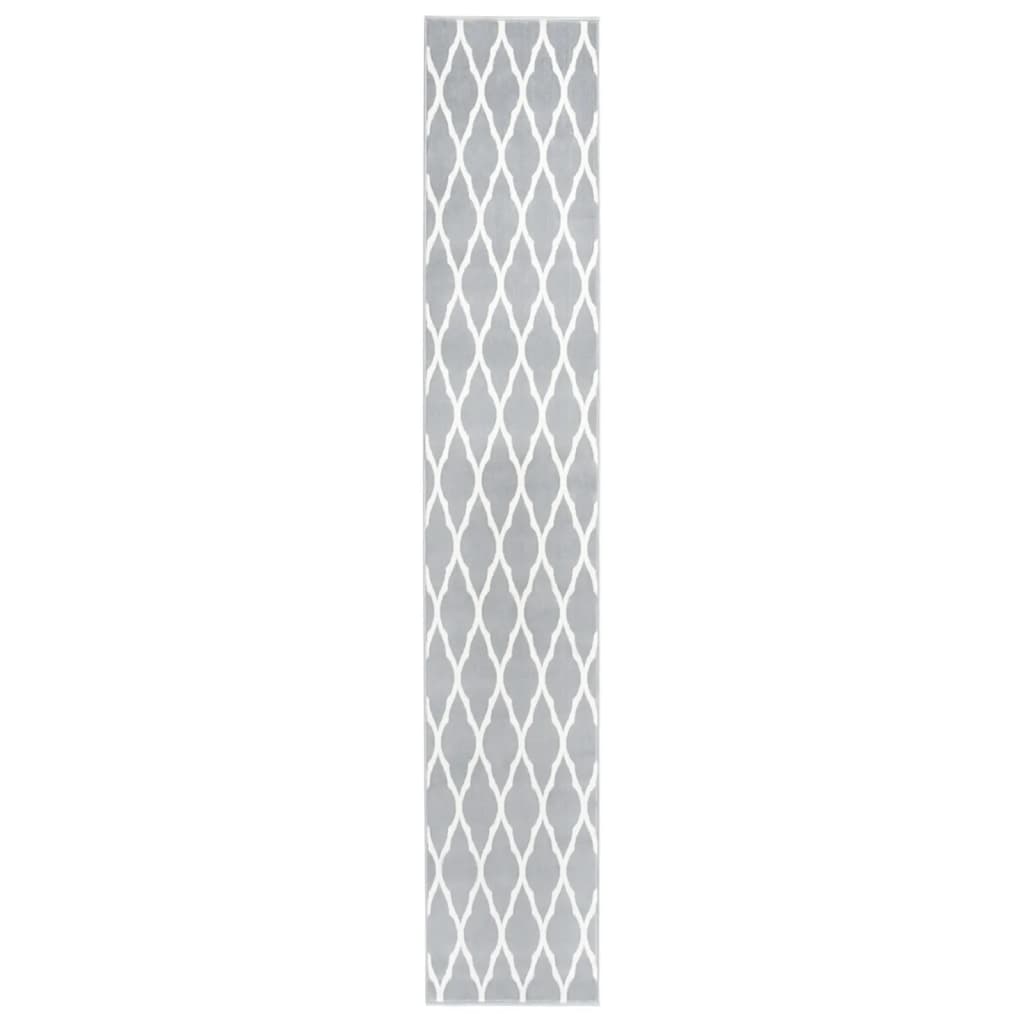 vidaXL Tapijtloper 60x250 cm BCF zwart en wit