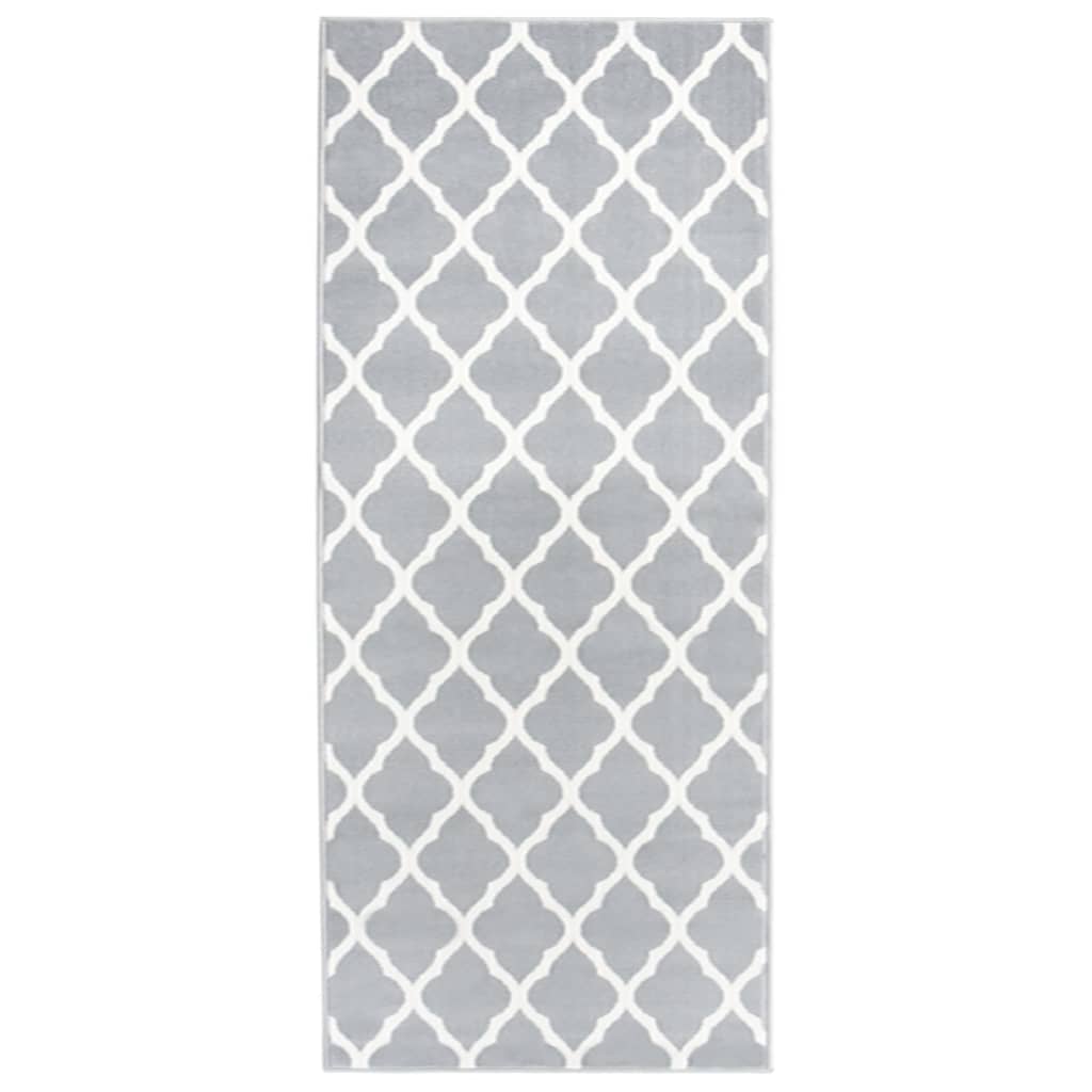 vidaXL Tapijtloper 60x250 cm BCF zwart en wit