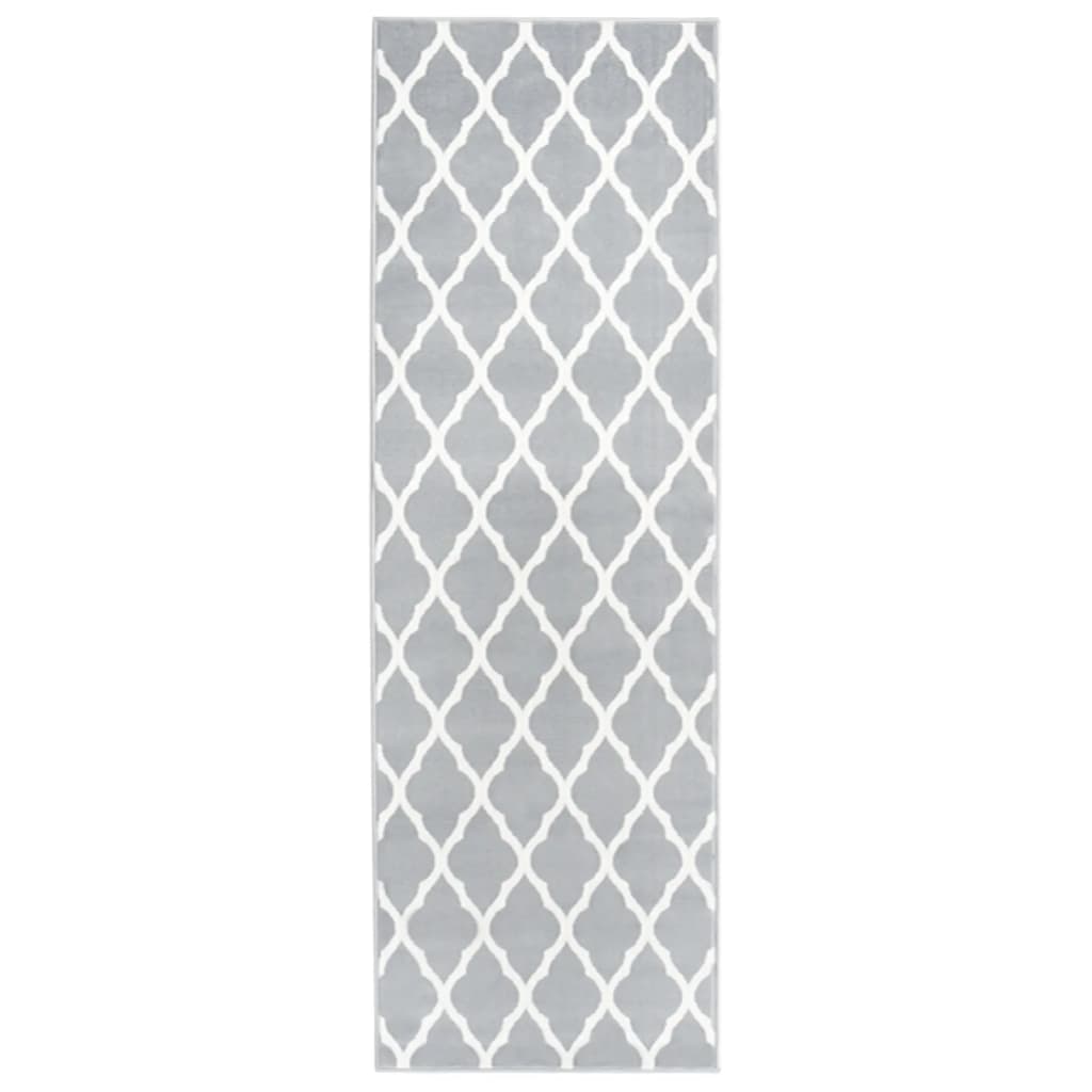 vidaXL Tapijtloper 60x250 cm BCF zwart en wit