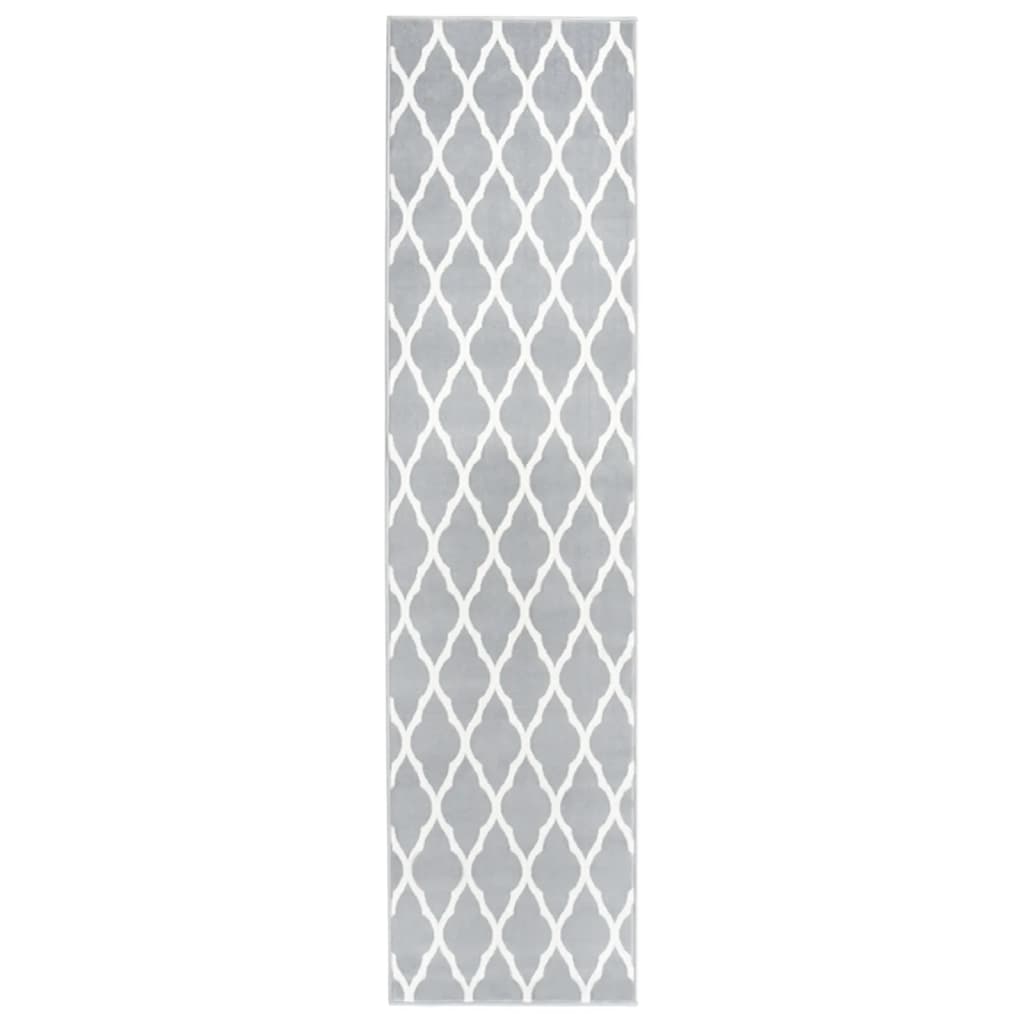 vidaXL Tapijtloper 60x250 cm BCF zwart en wit