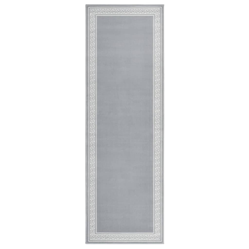 vidaXL Tapijtloper 60x200 cm BCF grijs met motief