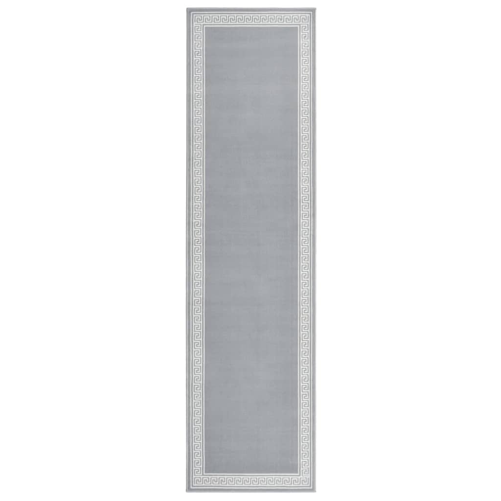 vidaXL Tapijtloper 60x200 cm BCF grijs met motief