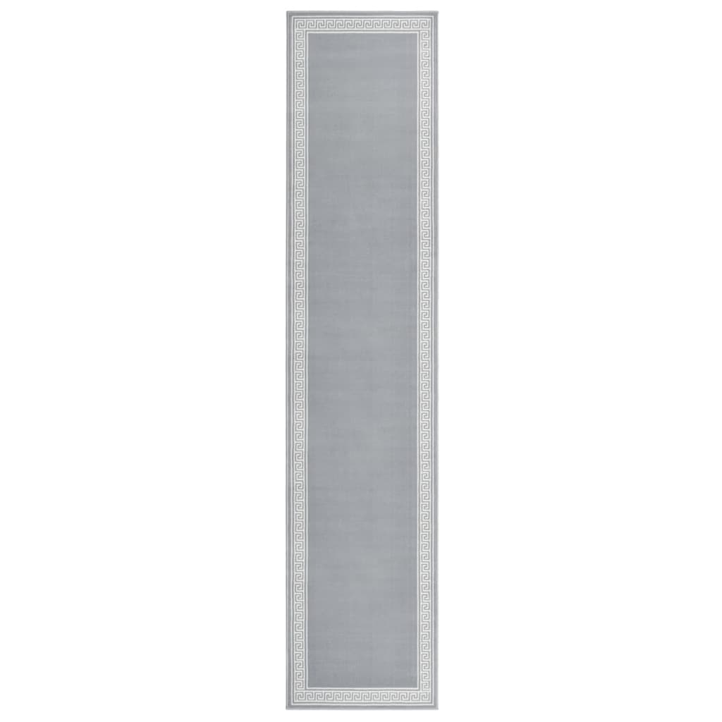 vidaXL Tapijtloper 60x200 cm BCF grijs met motief