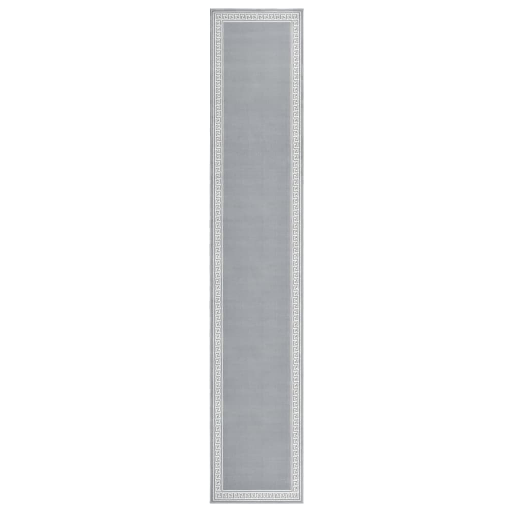 vidaXL Tapijtloper 60x200 cm BCF grijs met motief