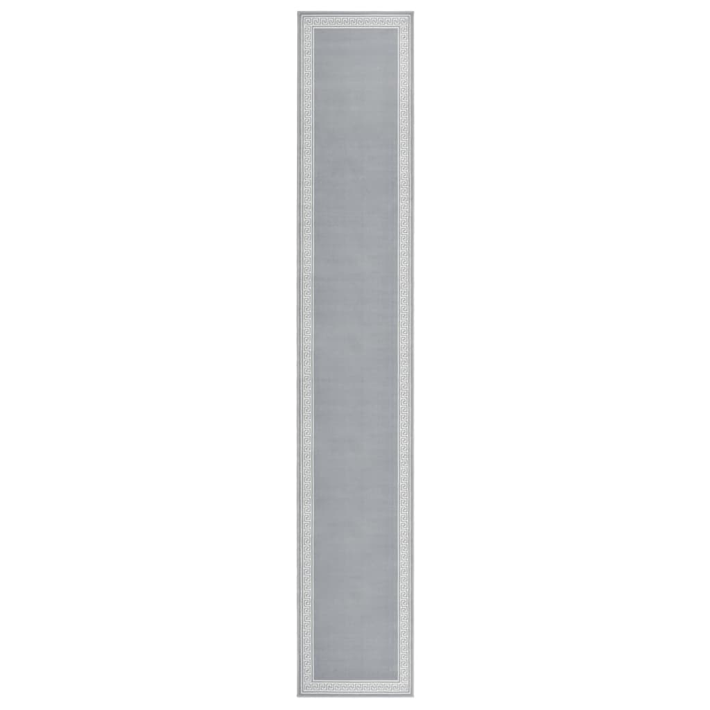 vidaXL Tapijtloper 60x200 cm BCF grijs met motief