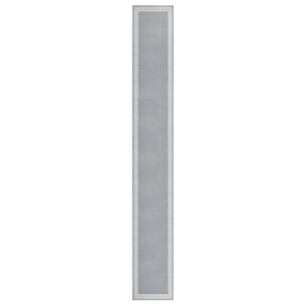 vidaXL Tapijtloper 60x200 cm BCF grijs met motief