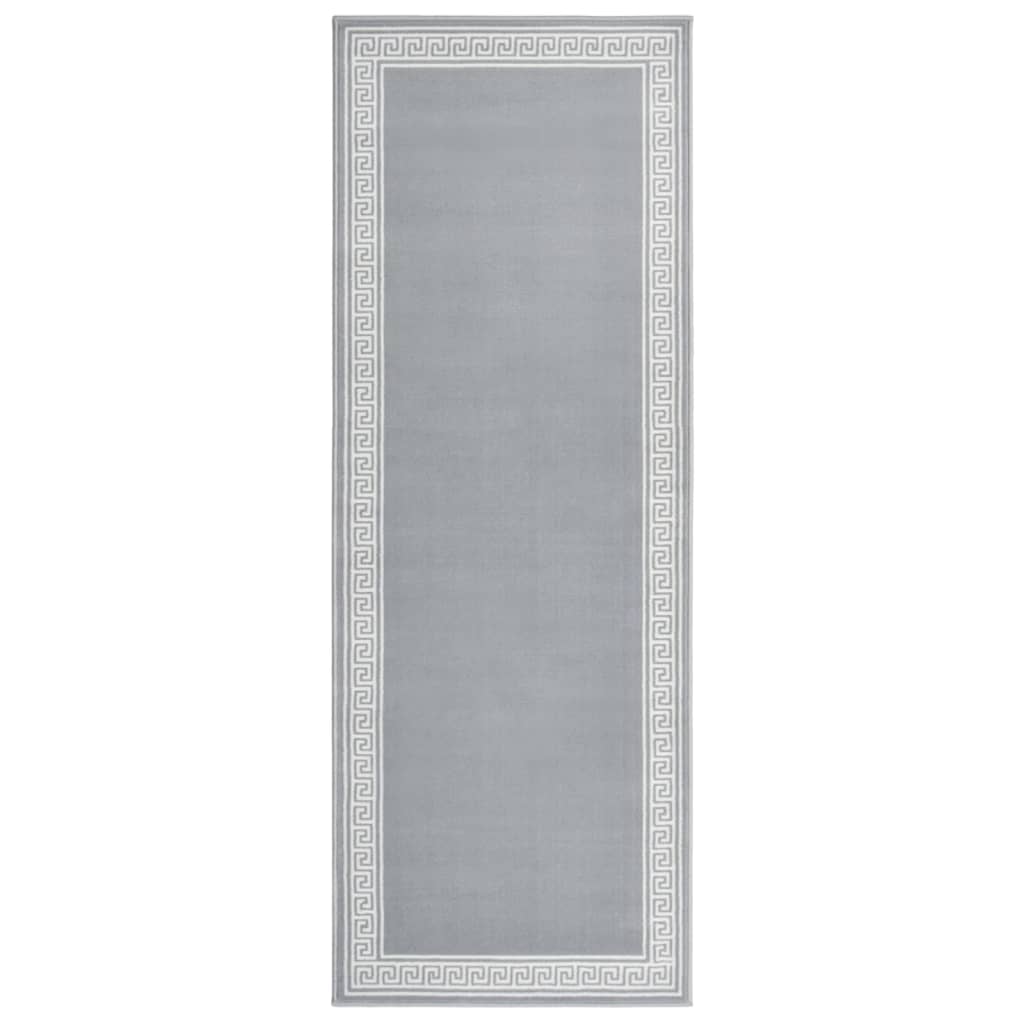 vidaXL Tapijtloper 60x200 cm BCF grijs met motief