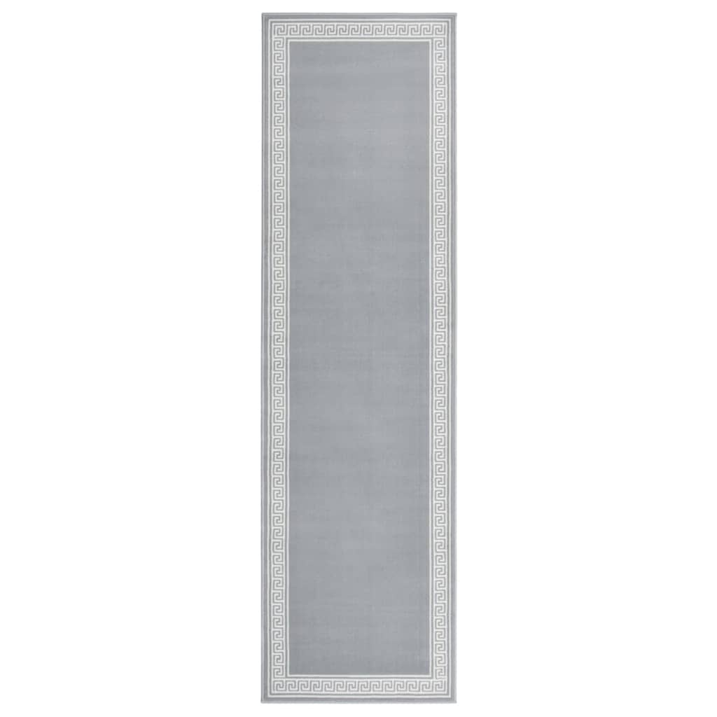 vidaXL Tapijtloper 60x200 cm BCF grijs met motief