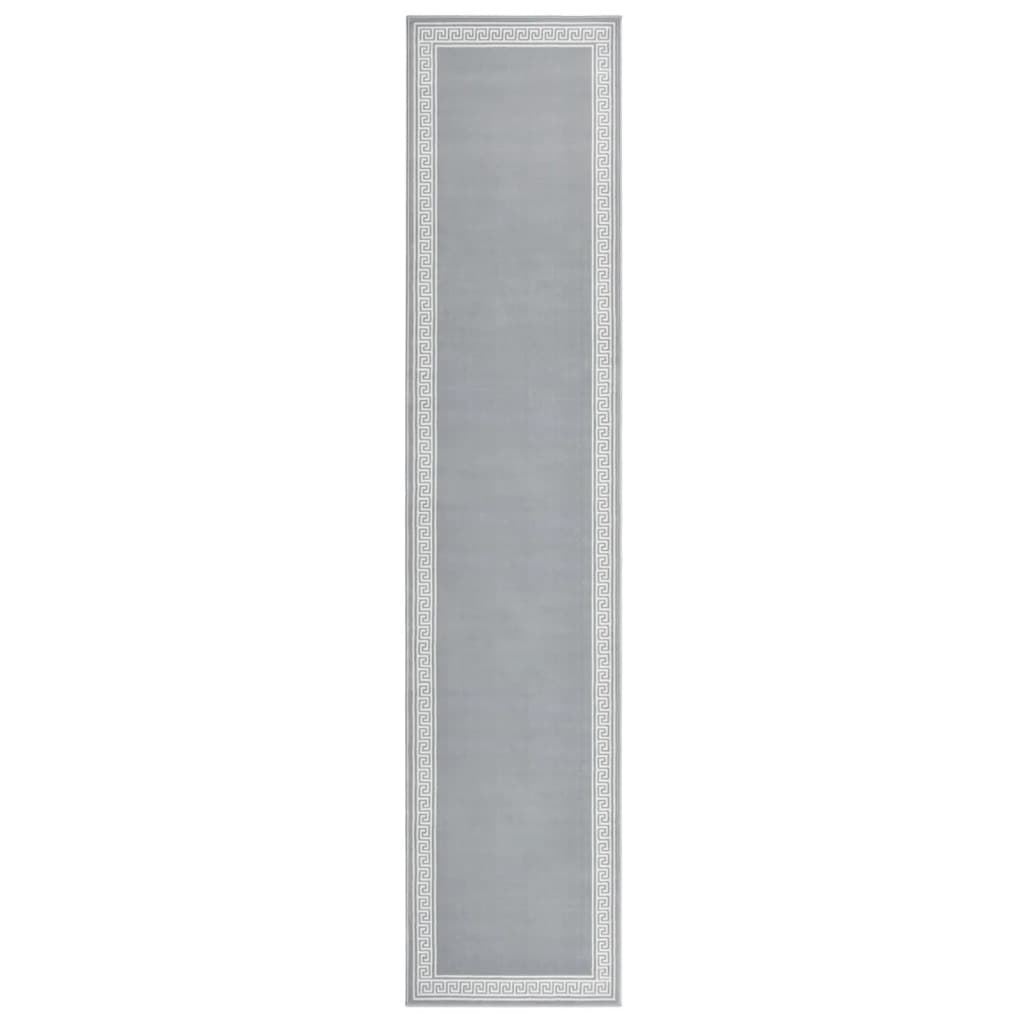 vidaXL Tapijtloper 60x200 cm BCF grijs met motief