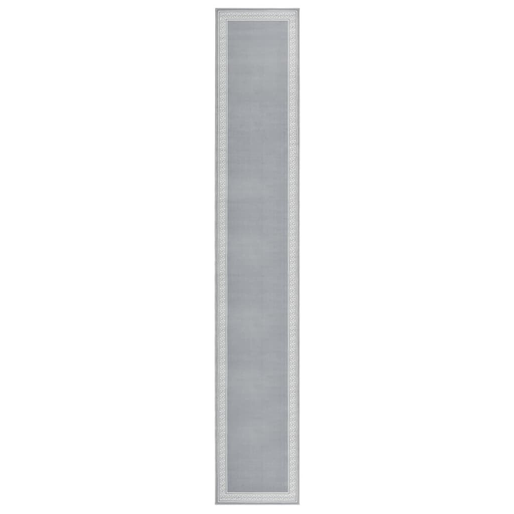 vidaXL Tapijtloper 60x200 cm BCF grijs met motief