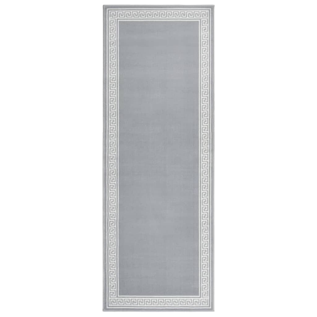 vidaXL Tapijtloper 60x200 cm BCF grijs met motief
