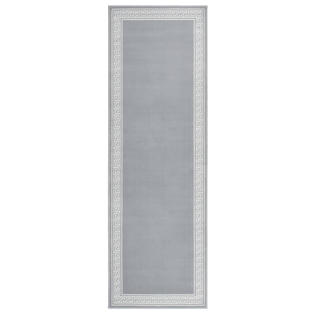 vidaXL Tapijtloper 60x200 cm BCF grijs met motief