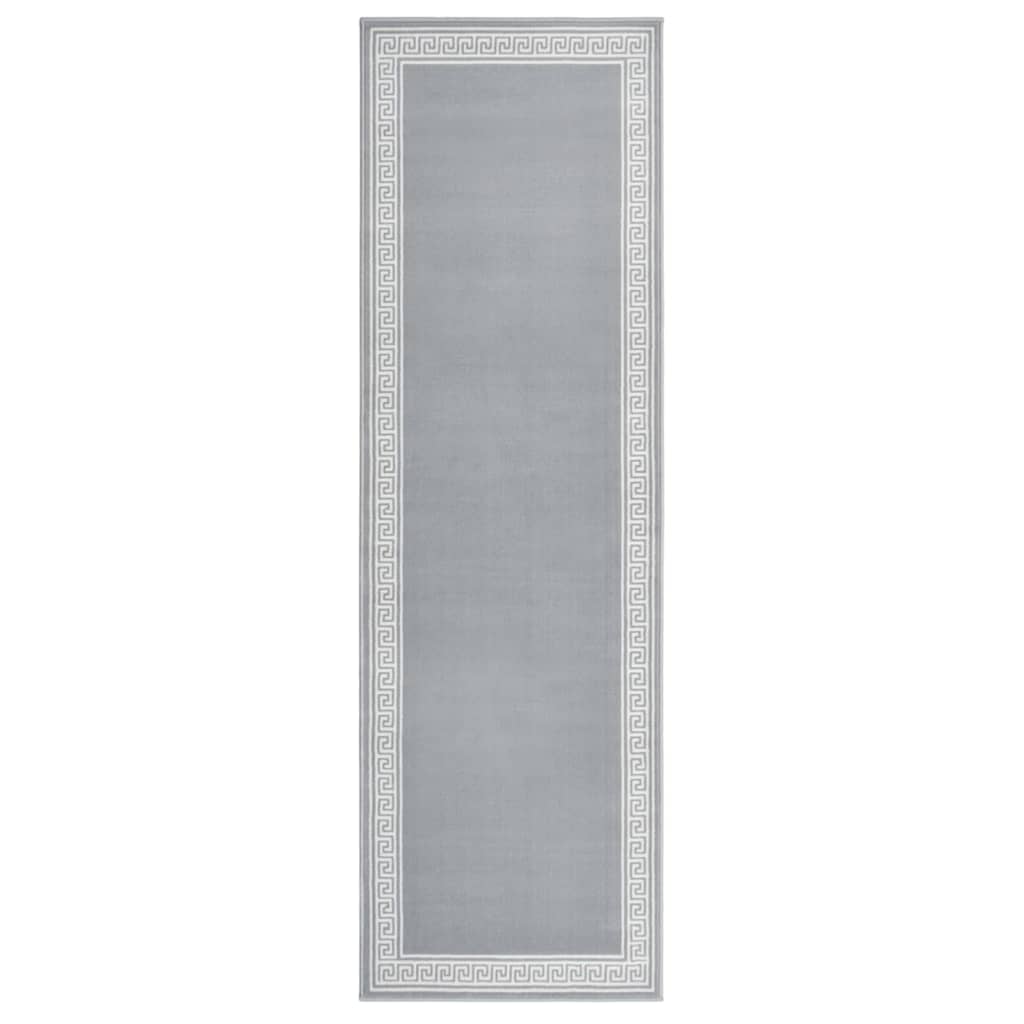 vidaXL Tapijtloper 60x200 cm BCF grijs met motief
