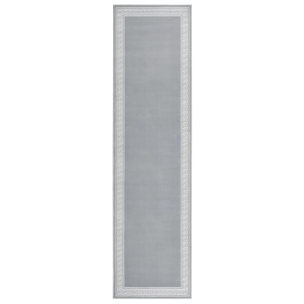 vidaXL Tapijtloper 60x200 cm BCF grijs met motief